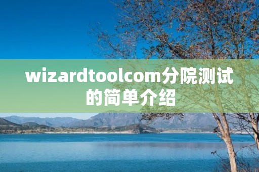 wizardtoolcom分院测试的简单介绍 wizardtoolcom分院测试的简单介绍