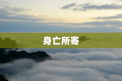 身亡所寄：探寻生命的终极归宿