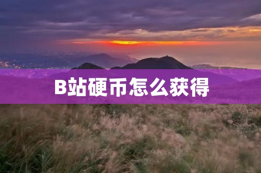 B站硬币怎么获得