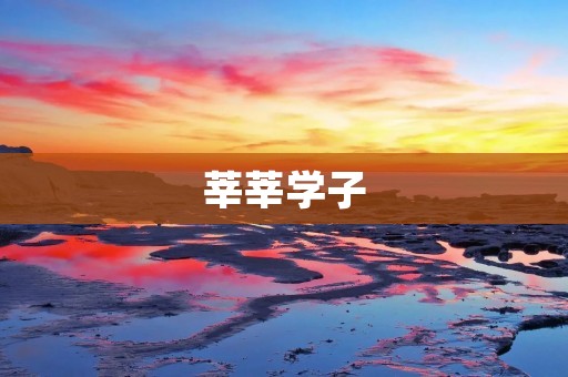 莘莘学子：探索未来的路