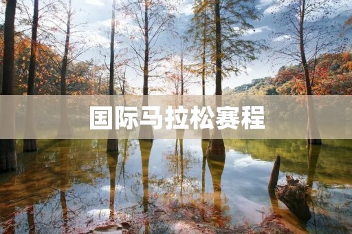 国际马拉松赛程:挑战极限的全球盛事 国际马拉松赛程:挑战极限的全球盛事