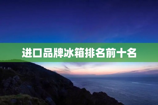 进口品牌冰箱排名前十名