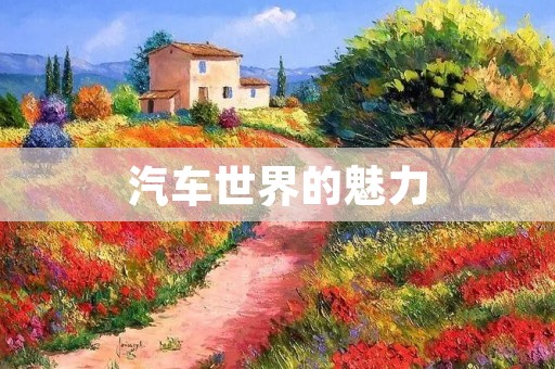 汽车世界的魅力：让我们一起畅游汽车的海洋