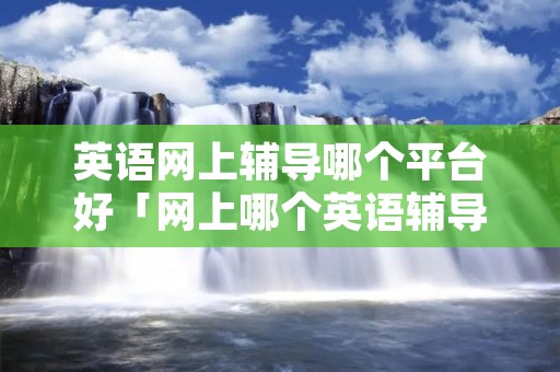 英语网上辅导哪个平台好「网上哪个英语辅导机构比较好」