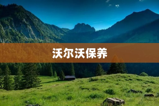 沃尔沃保养:细致呵护,延长车辆寿命 沃尔沃保养:细致呵护,延长车辆寿命