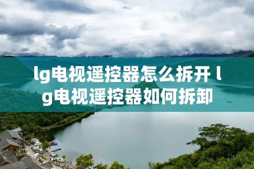 lg电视遥控器怎么拆开 lg电视遥控器如何拆卸 lg电视遥控器怎么拆开 lg电视遥控器如何拆卸