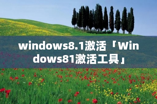 windows8.1激活「Windows81激活工具」
