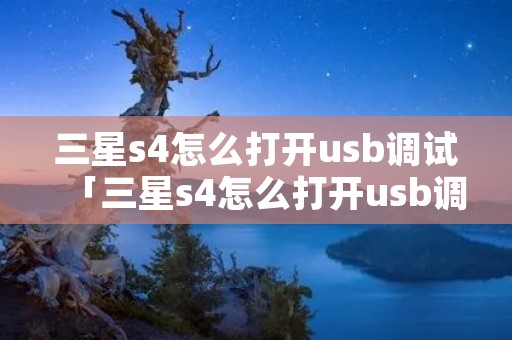 三星s4怎么打开u**调试「三星s4怎么打开u**调试开关」