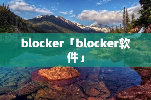 blocker「blocker软件」
