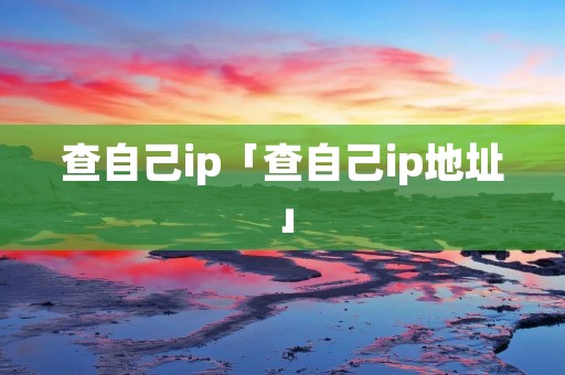 查自己ip「查自己ip地址」 查自己ip「查自己ip地址」