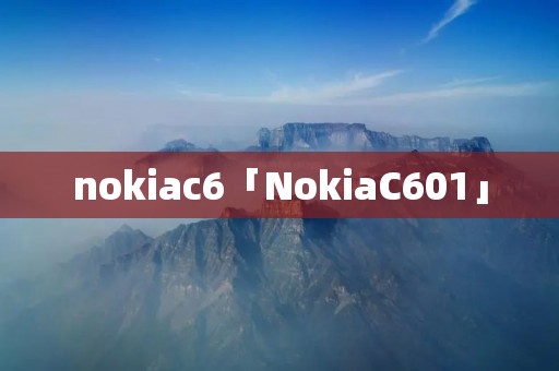 nokiac6「NokiaC601」