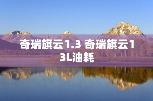 奇瑞旗云1.3 奇瑞旗云13L油耗