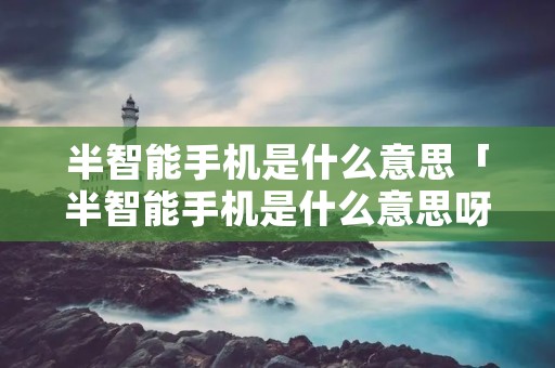 半智能手机是什么意思「半智能手机是什么意思呀」