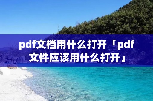 pdf文档用什么打开「pdf文件应该用什么打开」 pdf文档用什么打开「pdf文件应该用什么打开」