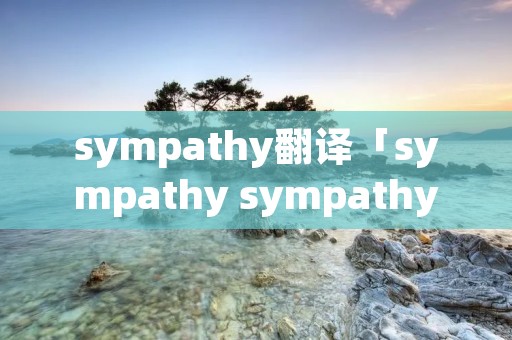 sympathy翻译「sympathy sympathy」