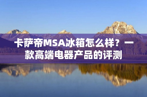 卡萨帝MSA冰箱怎么样？一款高端电器产品的评测