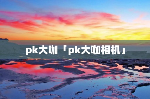 pk大咖「pk大咖相机」