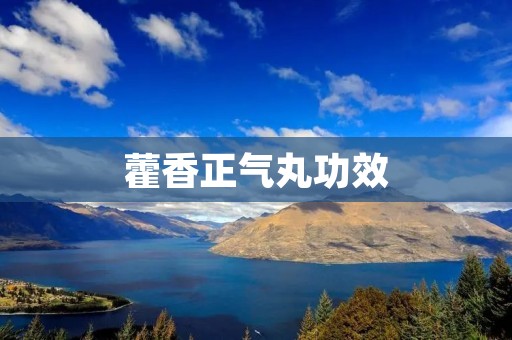 藿香正气丸功效：祛风散寒，理气化痰，调节肠胃不适