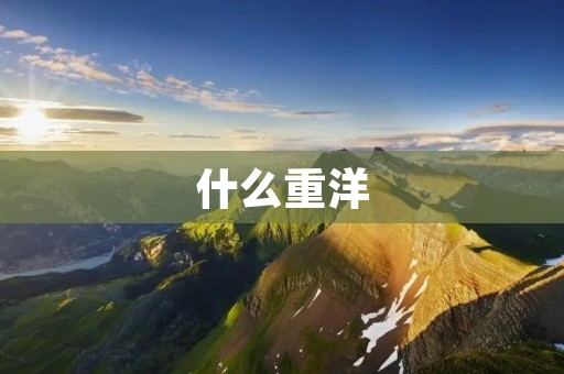 什么重洋:探索海洋深处的奥秘