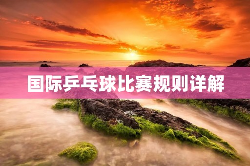 国际乒乓球比赛规则详解