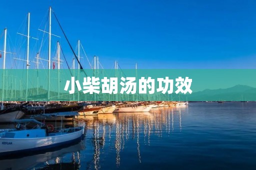 小柴胡汤的功效