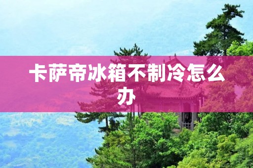 卡萨帝冰箱不制冷怎么办 卡萨帝冰箱不制冷怎么办