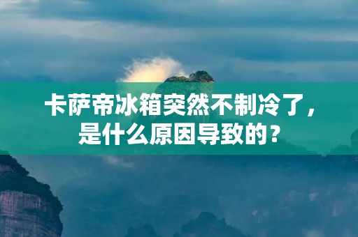 卡萨帝冰箱突然不制冷了，是什么原因导致的？