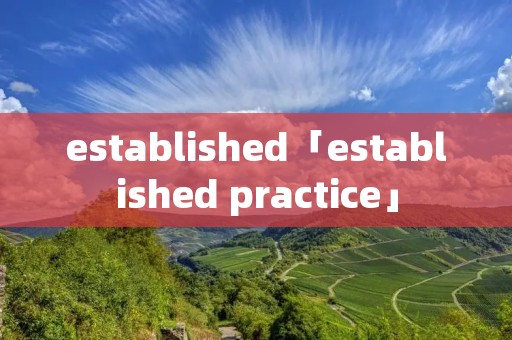 established「established practice」