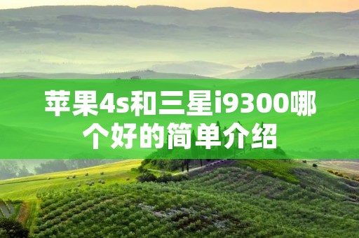 苹果4s和三星i9300哪个好的简单介绍 苹果4s和三星i9300哪个好的简单介绍