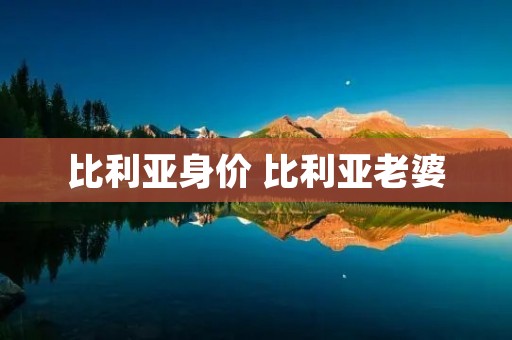 比利亚身价 比利亚老婆