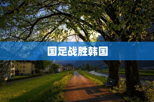 国足战胜韩国:历史性的胜利之路 国足战胜韩国:历史性的胜利之路