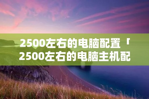 2500左右的电脑配置「2500左右的电脑主机配置」 2500左右的电脑配置「2500左右的电脑主机配置」