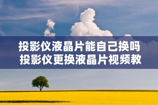 投影仪液晶片能自己换吗 投影仪更换液晶片视频教程