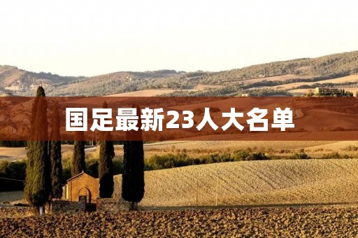 国足最新23人大名单：实力强劲，备战世预赛