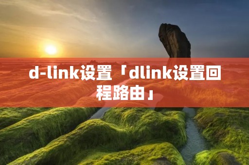d-link设置「dlink设置回程路由」 d-link设置「dlink设置回程路由」