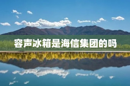 容声冰箱是海信集团的吗 容声冰箱是海信集团的吗