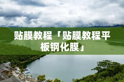 贴膜教程「贴膜教程平板钢化膜」