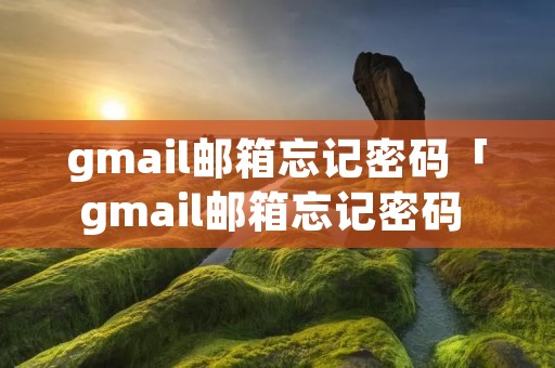 gmail邮箱忘记密码「gmail邮箱忘记密码 辅助邮箱也不对」