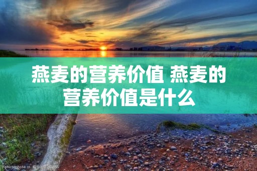 燕麦的营养价值 燕麦的营养价值是什么