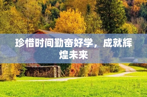 珍惜时间勤奋好学,成就辉煌未来 珍惜时间勤奋好学,成就辉煌未来