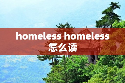 homeless homeless怎么读