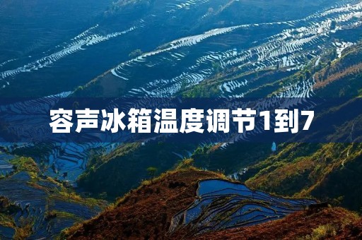 容声冰箱温度调节1到7:让食材保鲜更从容 容声冰箱温度调节1到7:让食材保鲜更从容