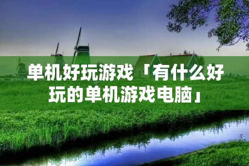 单机好玩游戏「有什么好玩的单机游戏电脑」
