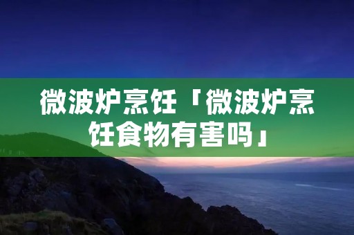 微波炉烹饪「微波炉烹饪食物有害吗」