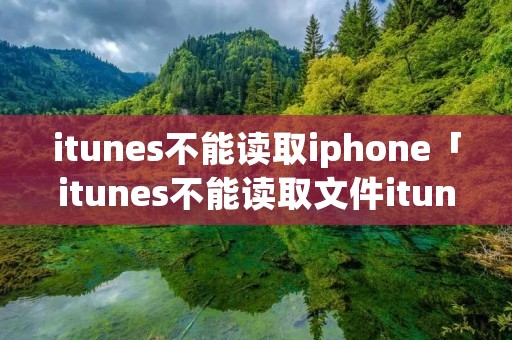 itunes不能读取iphone「itunes不能读取文件itunes libraryitl」