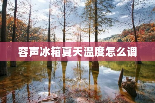 容声冰箱夏天温度怎么调 容声冰箱夏天温度怎么调