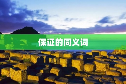 保证的同义词:不容置疑的