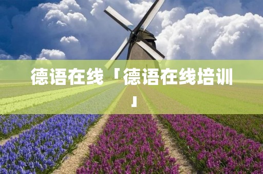 德语在线「德语在线培训」