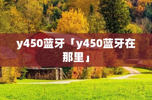 y450蓝牙「y450蓝牙在那里」 y450蓝牙「y450蓝牙在那里」
