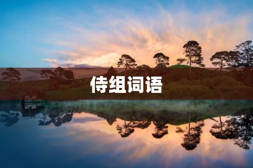 侍组词语：探索汉字魅力，翻开中华文化的华丽篇章